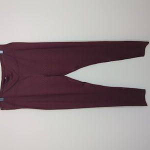 Aurique maroon leggings size XL